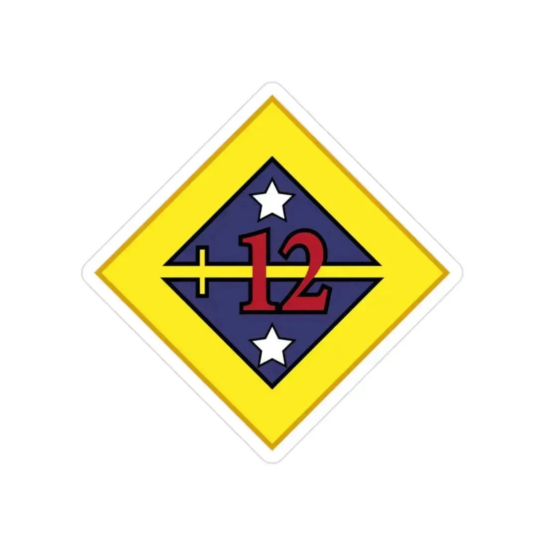 12th US Division (U.S. Army) Transparent STICKER Die-Cut Vinyl Decal - The Sticker Space