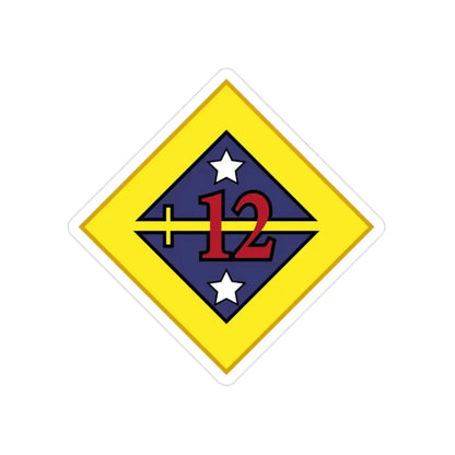12th US Division (U.S. Army) Transparent STICKER Die-Cut Vinyl Decal - The Sticker Space
