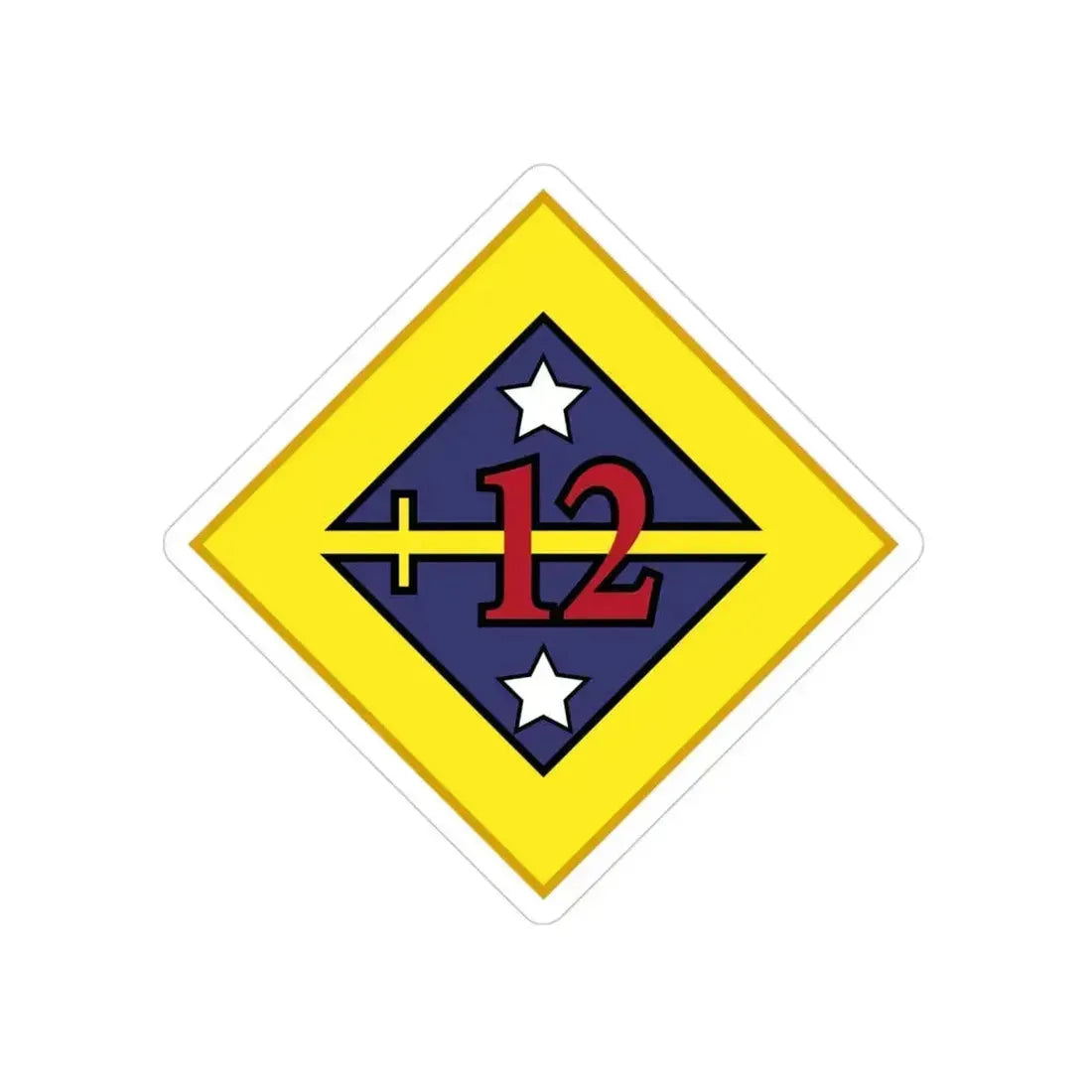 12th US Division (U.S. Army) Transparent STICKER Die-Cut Vinyl Decal - The Sticker Space