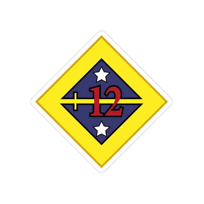12th US Division (U.S. Army) Transparent STICKER Die-Cut Vinyl Decal - The Sticker Space