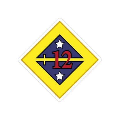 12th US Division (U.S. Army) Transparent STICKER Die-Cut Vinyl Decal - The Sticker Space