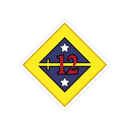 12th US Division (U.S. Army) Transparent STICKER Die-Cut Vinyl Decal - The Sticker Space