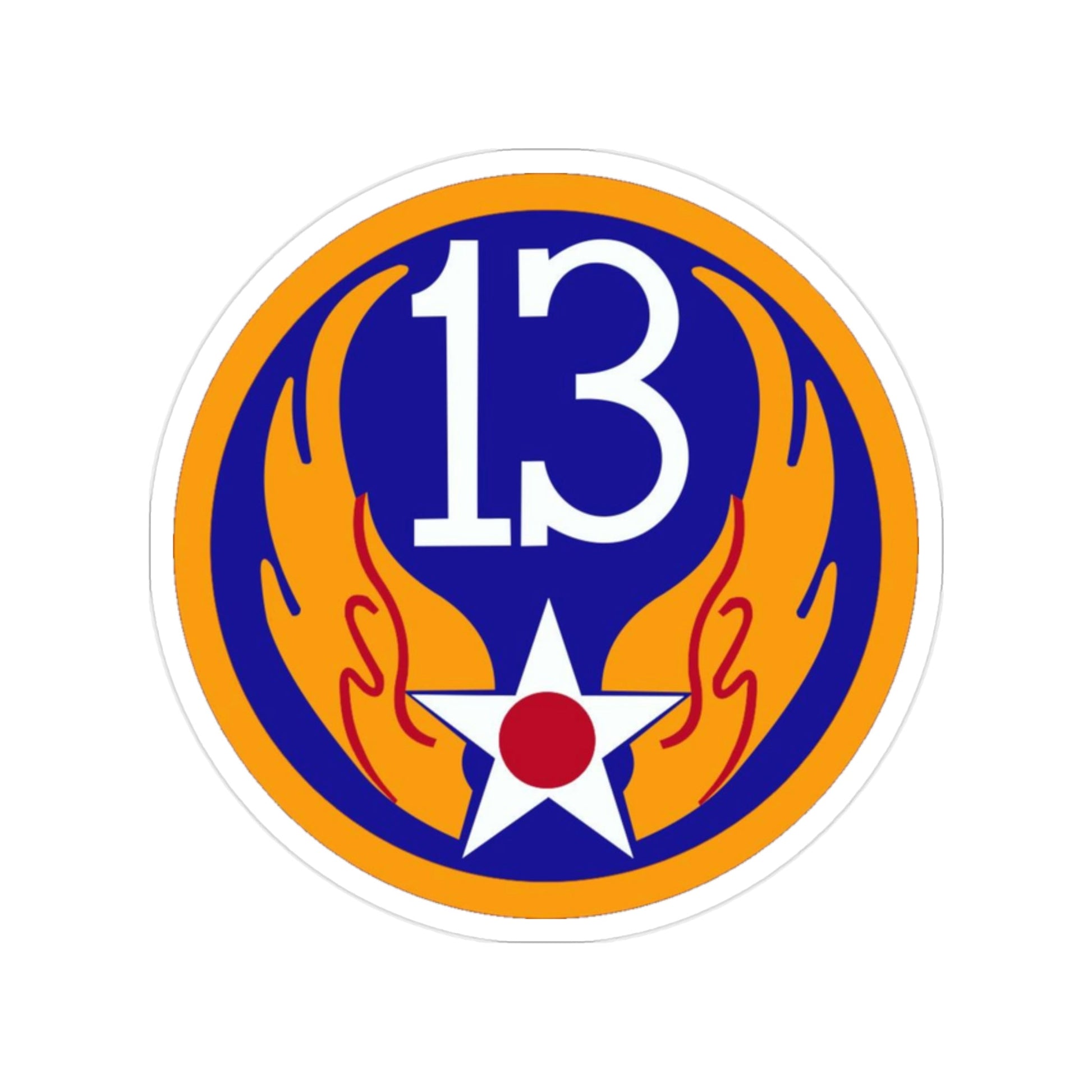 13 Air Force (U.S. Army) Transparent STICKER Die-Cut Vinyl Decal-2 Inch-The Sticker Space