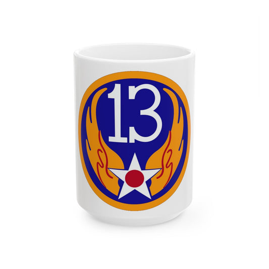 13 Air Force (U.S. Army) White Coffee Mug-15oz-The Sticker Space