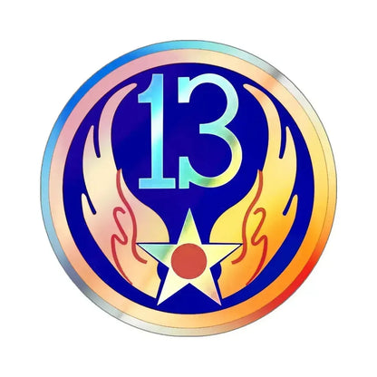 13 Air Force (U.S. Army) Holographic STICKER Die-Cut Vinyl Decal 5 Inch Holographic - The Sticker Space