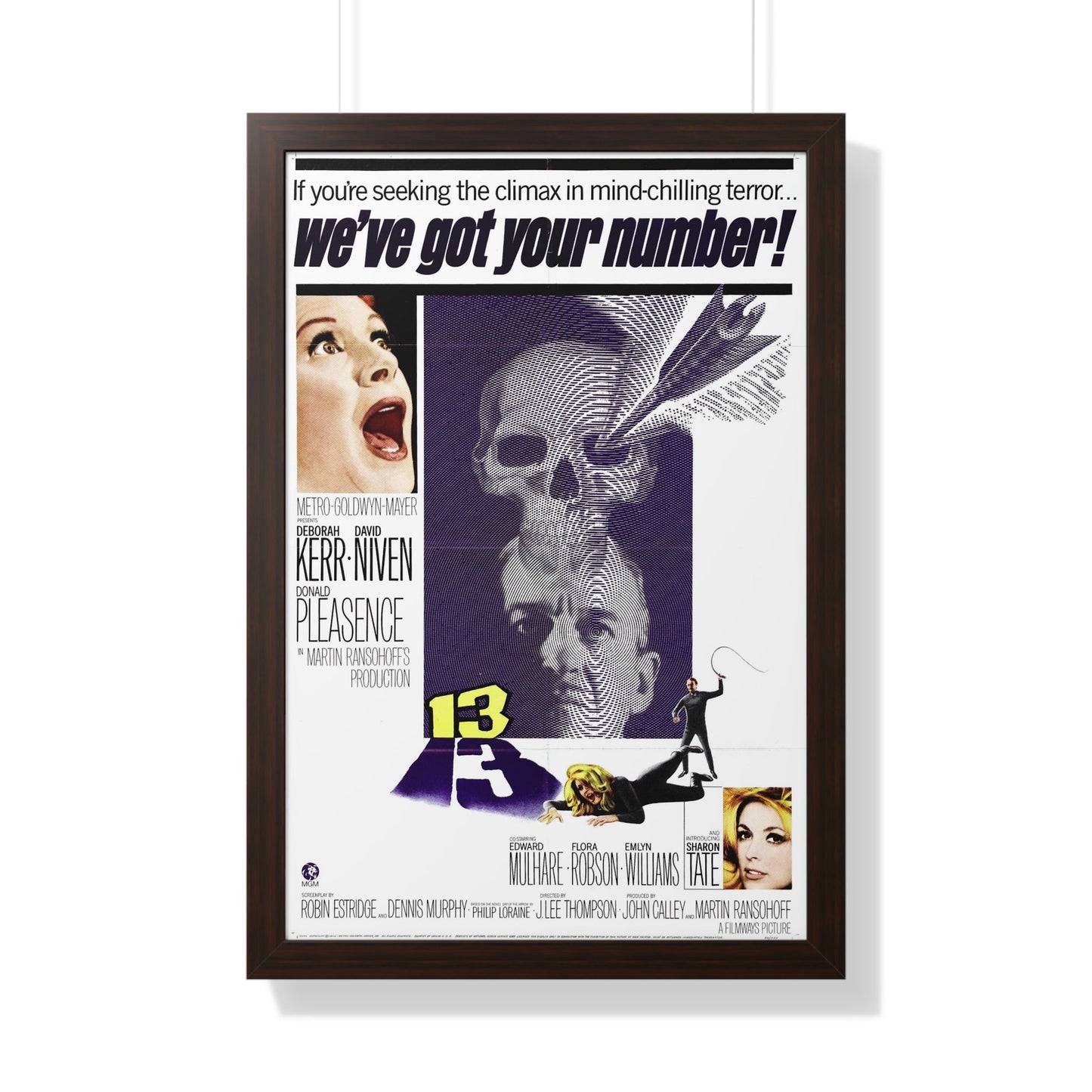 13 (EYE OF THE DEVIL) 1966 - Framed Movie Poster-20" x 30"-The Sticker Space