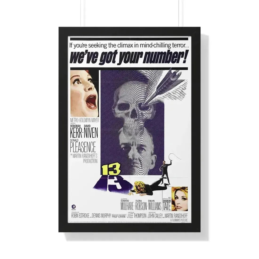 13 (EYE OF THE DEVIL) 1966 - Framed Movie Poster - The Sticker Space