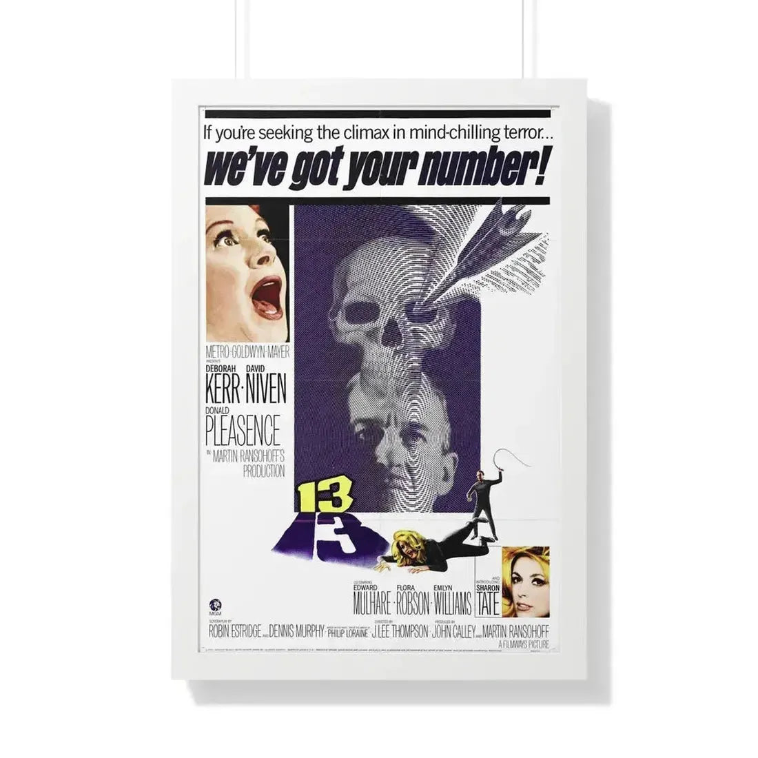 13 (EYE OF THE DEVIL) 1966 - Framed Movie Poster - The Sticker Space