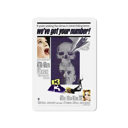 13 (EYE OF THE DEVIL) 1966 Movie Poster - Refrigerator Magnet 3 Inch - The Sticker Space