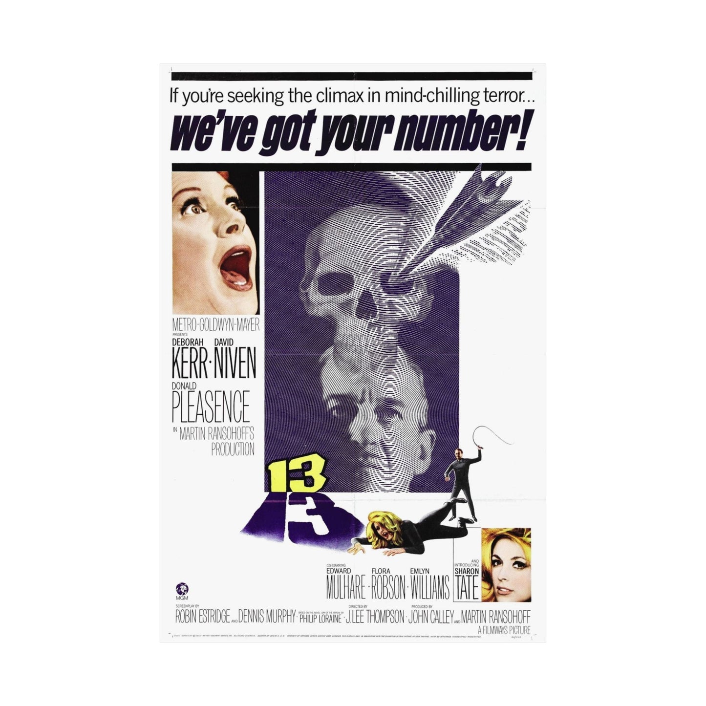 13 (EYE OF THE DEVIL) 1966 - Paper Movie Poster-The Sticker Space