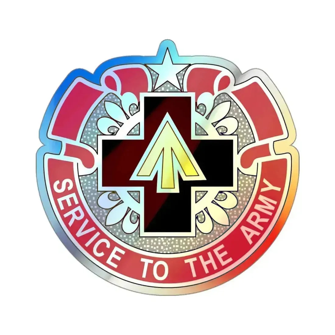 13 Field Hospital (U.S. Army) Holographic STICKER Die-Cut Vinyl Decal 3 Inch Holographic - The Sticker Space