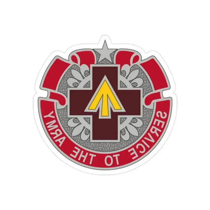 13 Field Hospital (U.S. Army) REVERSE PRINT Transparent Die-Cut STICKER 2 Inch Die-Cut Transparent - The Sticker Space