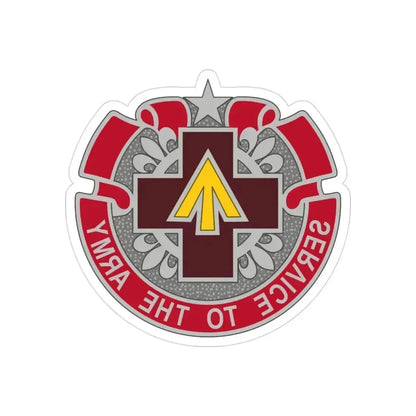 13 Field Hospital (U.S. Army) REVERSE PRINT Transparent Die-Cut STICKER 3 Inch Die-Cut Transparent - The Sticker Space