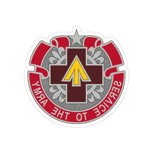 13 Field Hospital (U.S. Army) REVERSE PRINT Transparent Die-Cut STICKER 6 Inch Die-Cut Transparent - The Sticker Space