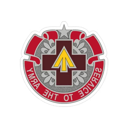 13 Field Hospital (U.S. Army) REVERSE PRINT Transparent Die-Cut STICKER - The Sticker Space