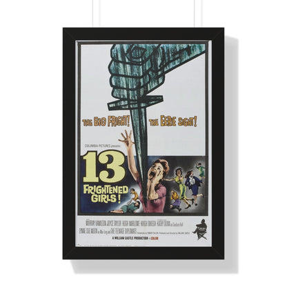 13 FRIGHTENED GIRLS 1963 - Framed Movie Poster-16″ x 24″-The Sticker Space