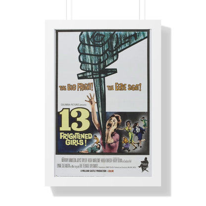 13 FRIGHTENED GIRLS 1963 - Framed Movie Poster-16″ x 24″-The Sticker Space