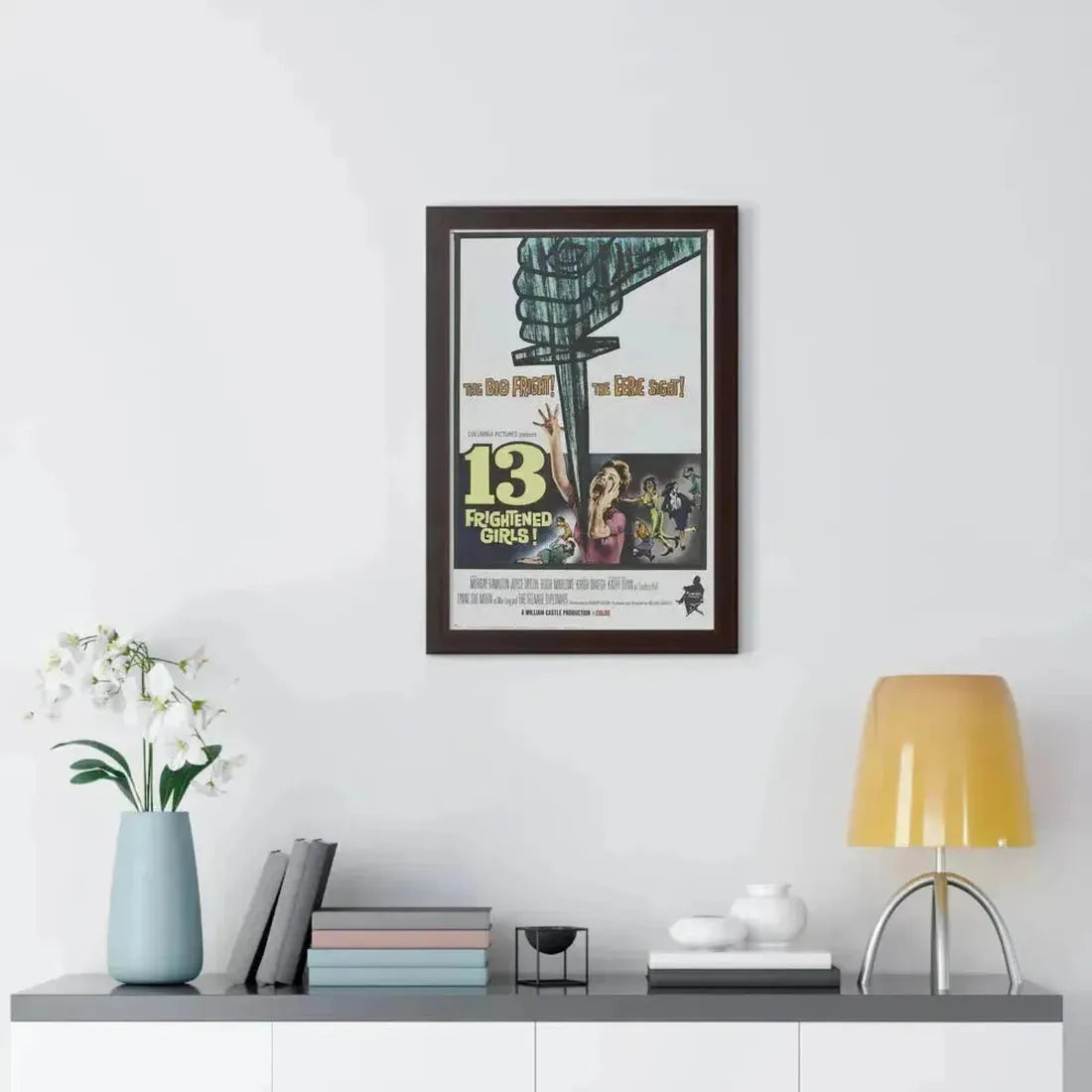 13 FRIGHTENED GIRLS 1963 - Framed Movie Poster - The Sticker Space