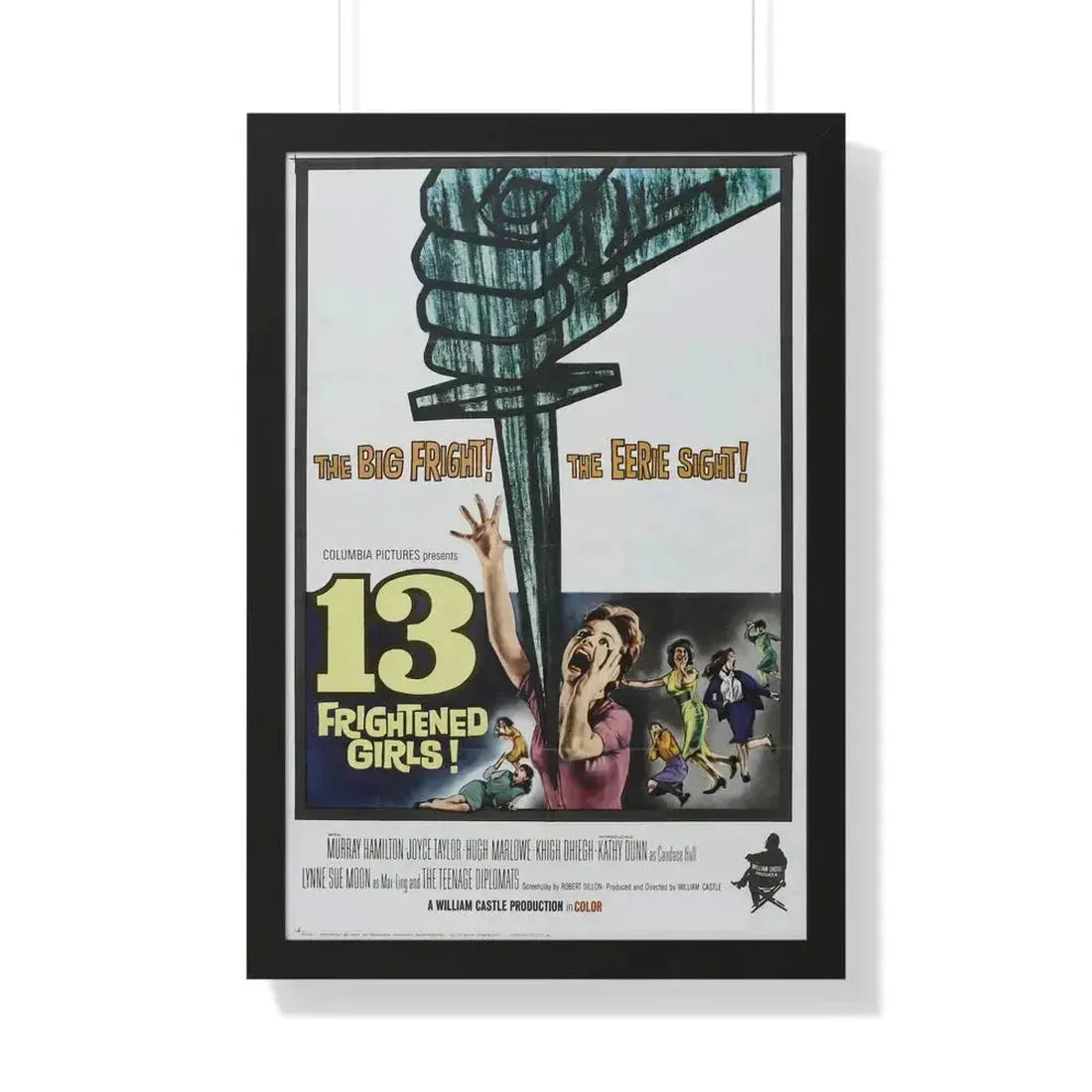 13 FRIGHTENED GIRLS 1963 - Framed Movie Poster - The Sticker Space