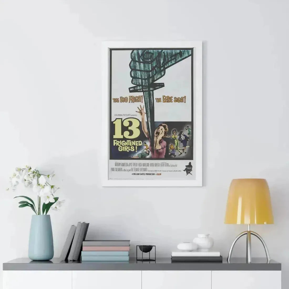13 FRIGHTENED GIRLS 1963 - Framed Movie Poster - The Sticker Space