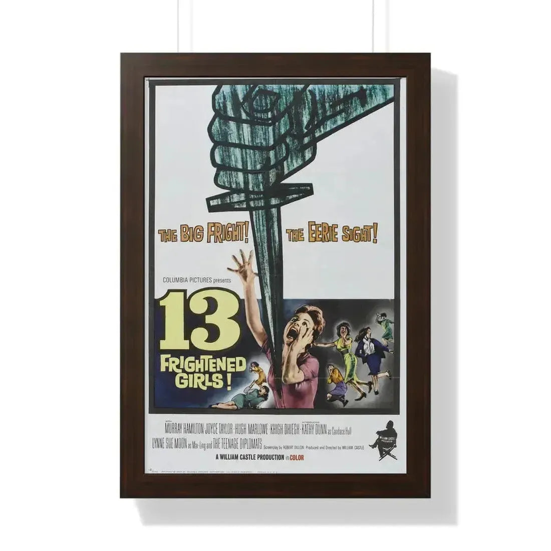 13 FRIGHTENED GIRLS 1963 - Framed Movie Poster - The Sticker Space