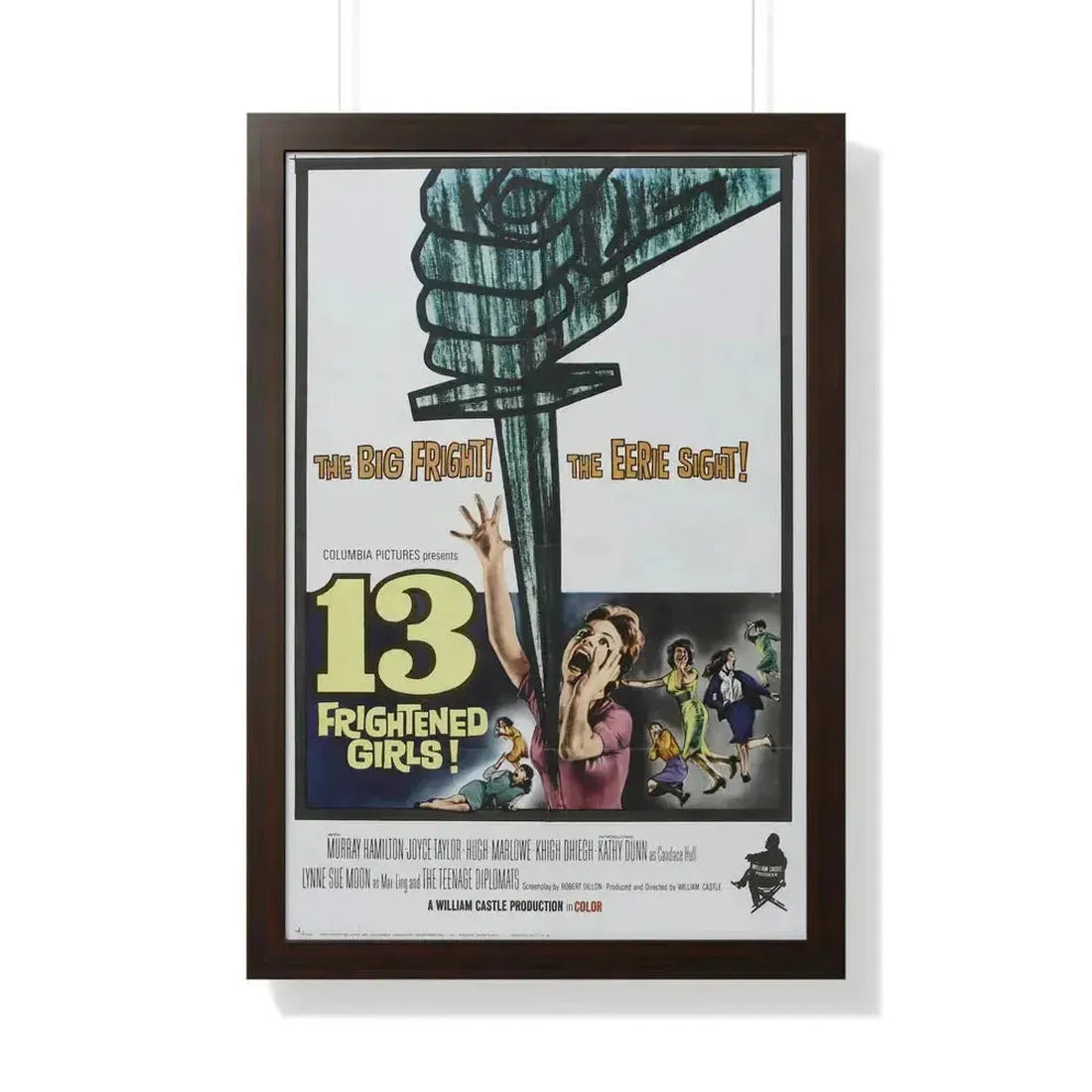 13 FRIGHTENED GIRLS 1963 - Framed Movie Poster - The Sticker Space