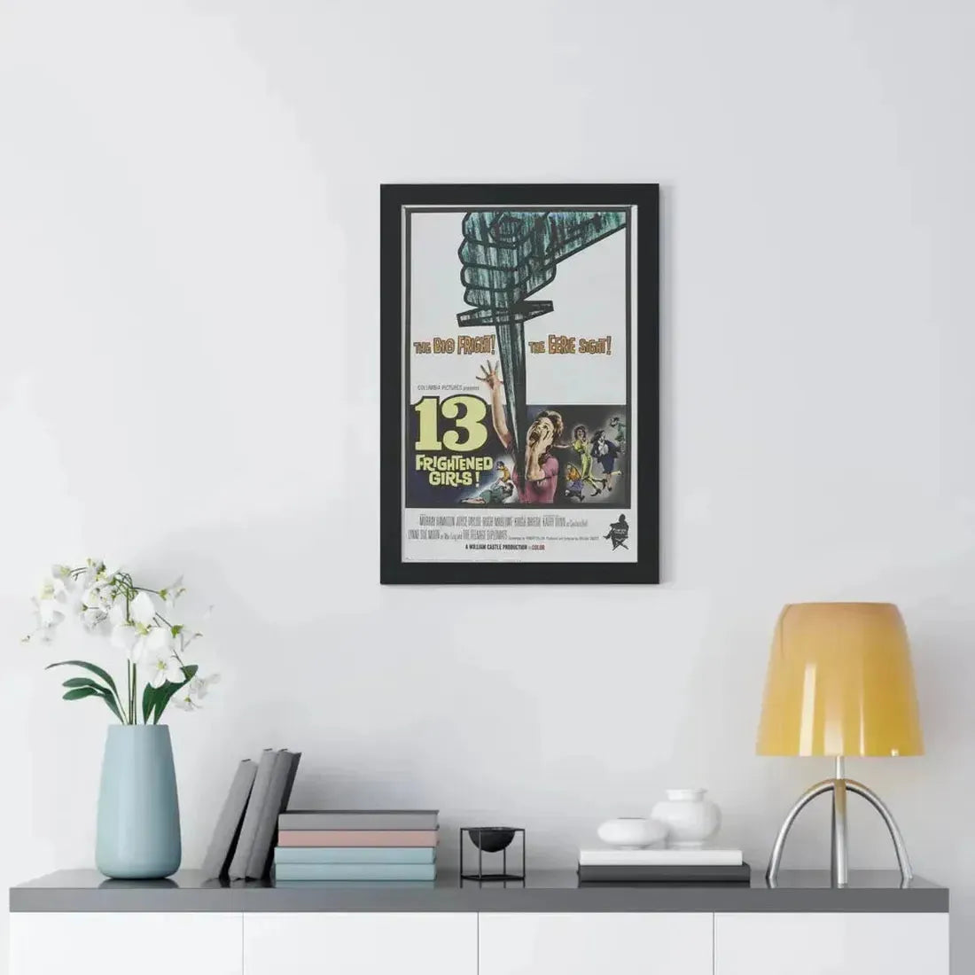 13 FRIGHTENED GIRLS 1963 - Framed Movie Poster - The Sticker Space