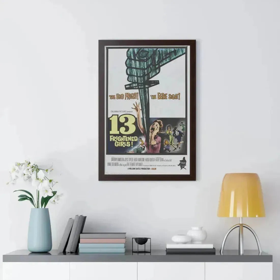 13 FRIGHTENED GIRLS 1963 - Framed Movie Poster - The Sticker Space
