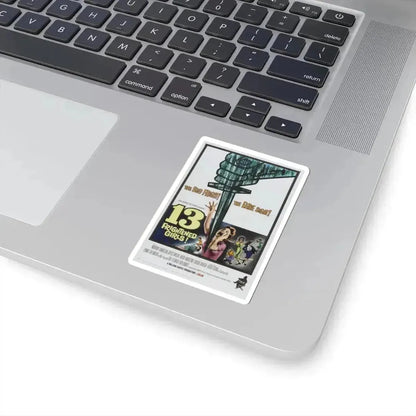 13 FRIGHTENED GIRLS 1963 Movie Poster - STICKER Vinyl Kiss-Cut Decal - The Sticker Space