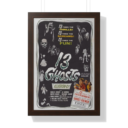 13 GHOSTS 1960 - Framed Movie Poster-16″ x 24″-The Sticker Space