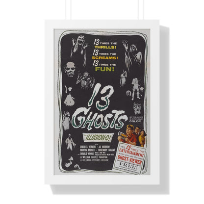 13 GHOSTS 1960 - Framed Movie Poster-16″ x 24″-The Sticker Space