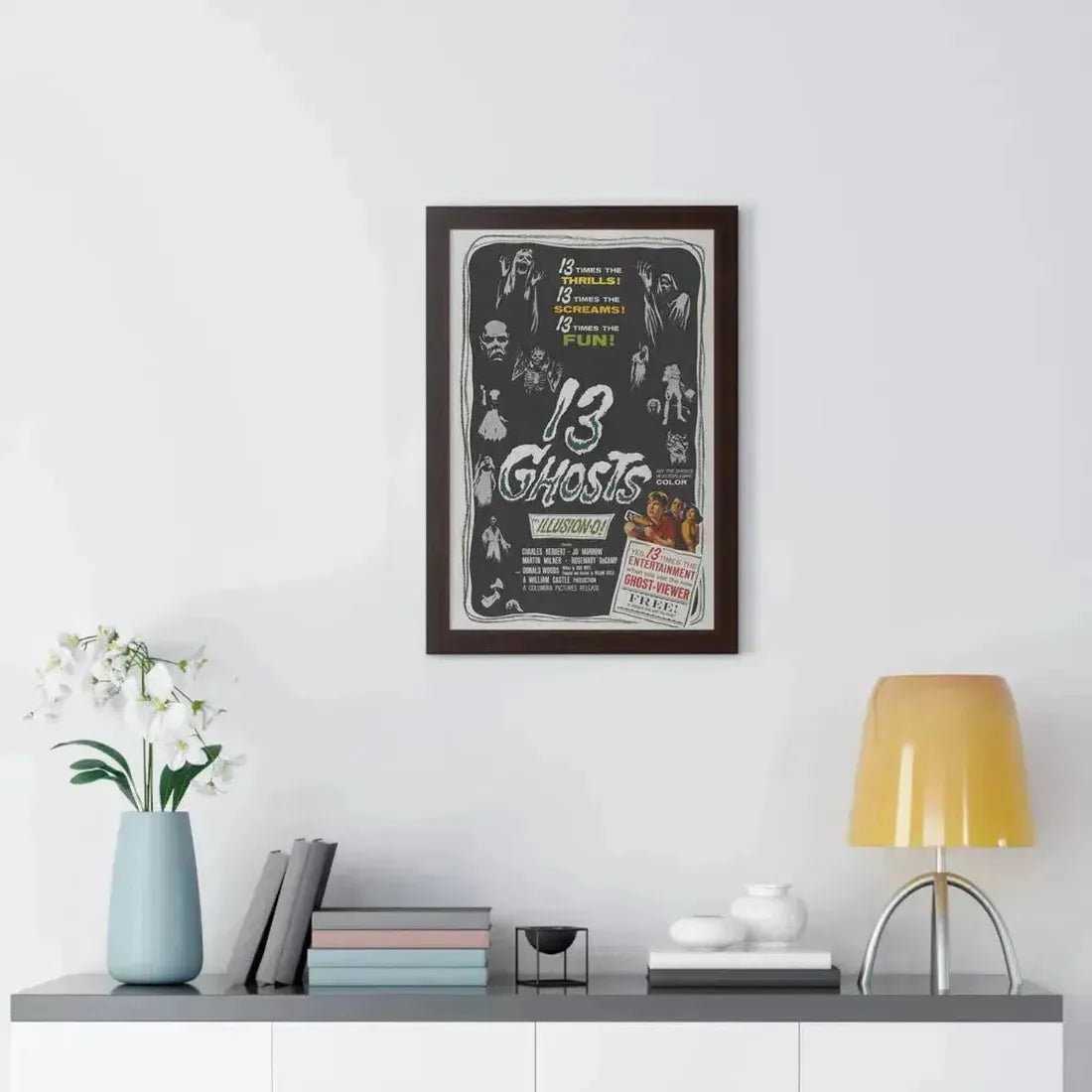 13 GHOSTS 1960 - Framed Movie Poster - The Sticker Space