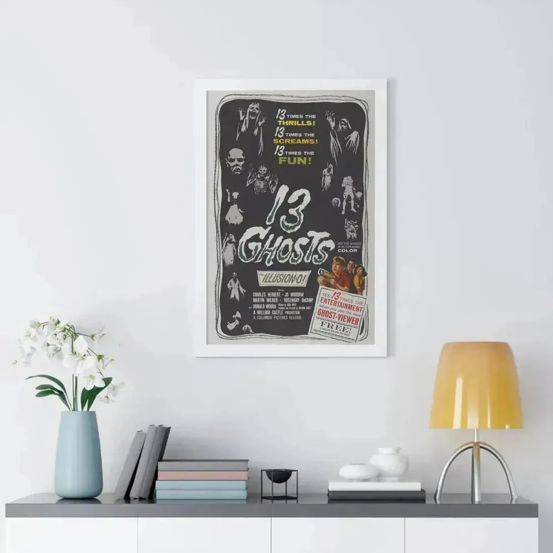 13 GHOSTS 1960 - Framed Movie Poster - The Sticker Space