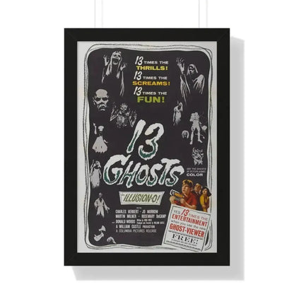 13 GHOSTS 1960 - Framed Movie Poster - The Sticker Space