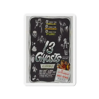 13 GHOSTS 1960 Movie Poster - Refrigerator Magnet - The Sticker Space