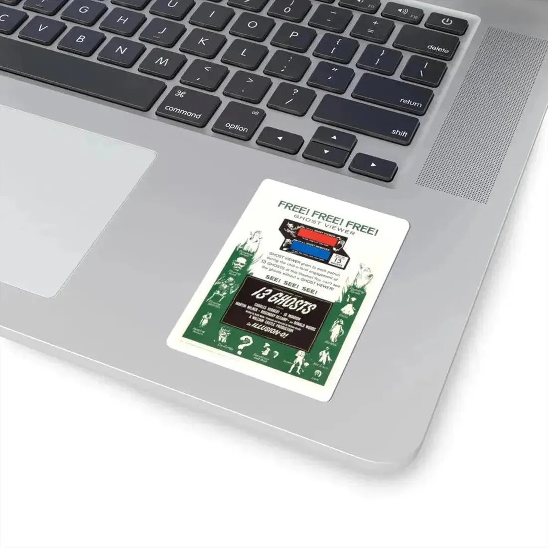 13 GHOSTS (2) 1960 Movie Poster - STICKER Vinyl Kiss-Cut Decal - The Sticker Space