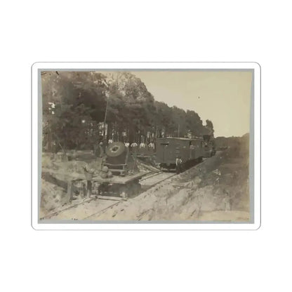 13 Inch Mortar  Dictator  in Front of Petersburg, Va.(2) (U.S. Civil War) STICKER Vinyl Kiss-Cut Decal 2 Inch White - The Sticker Space