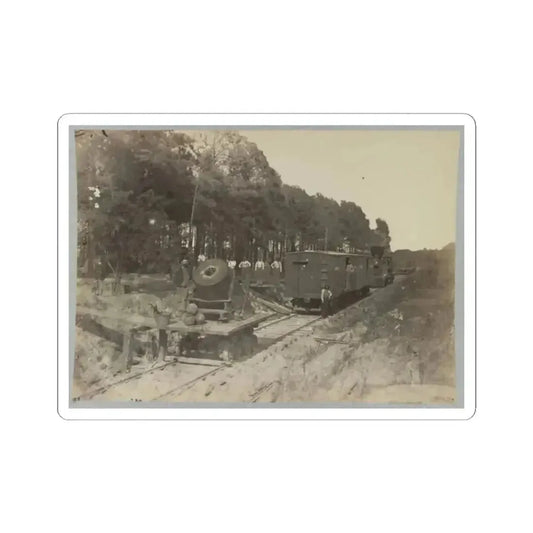 13 Inch Mortar  Dictator  in Front of Petersburg, Va.(2) (U.S. Civil War) STICKER Vinyl Kiss-Cut Decal 2 Inch White - The Sticker Space