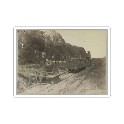 13 Inch Mortar  Dictator  in Front of Petersburg, Va.(2) (U.S. Civil War) STICKER Vinyl Kiss-Cut Decal 3 Inch White - The Sticker Space