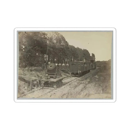 13 Inch Mortar  Dictator  in Front of Petersburg, Va.(2) (U.S. Civil War) STICKER Vinyl Kiss-Cut Decal 4 Inch White - The Sticker Space