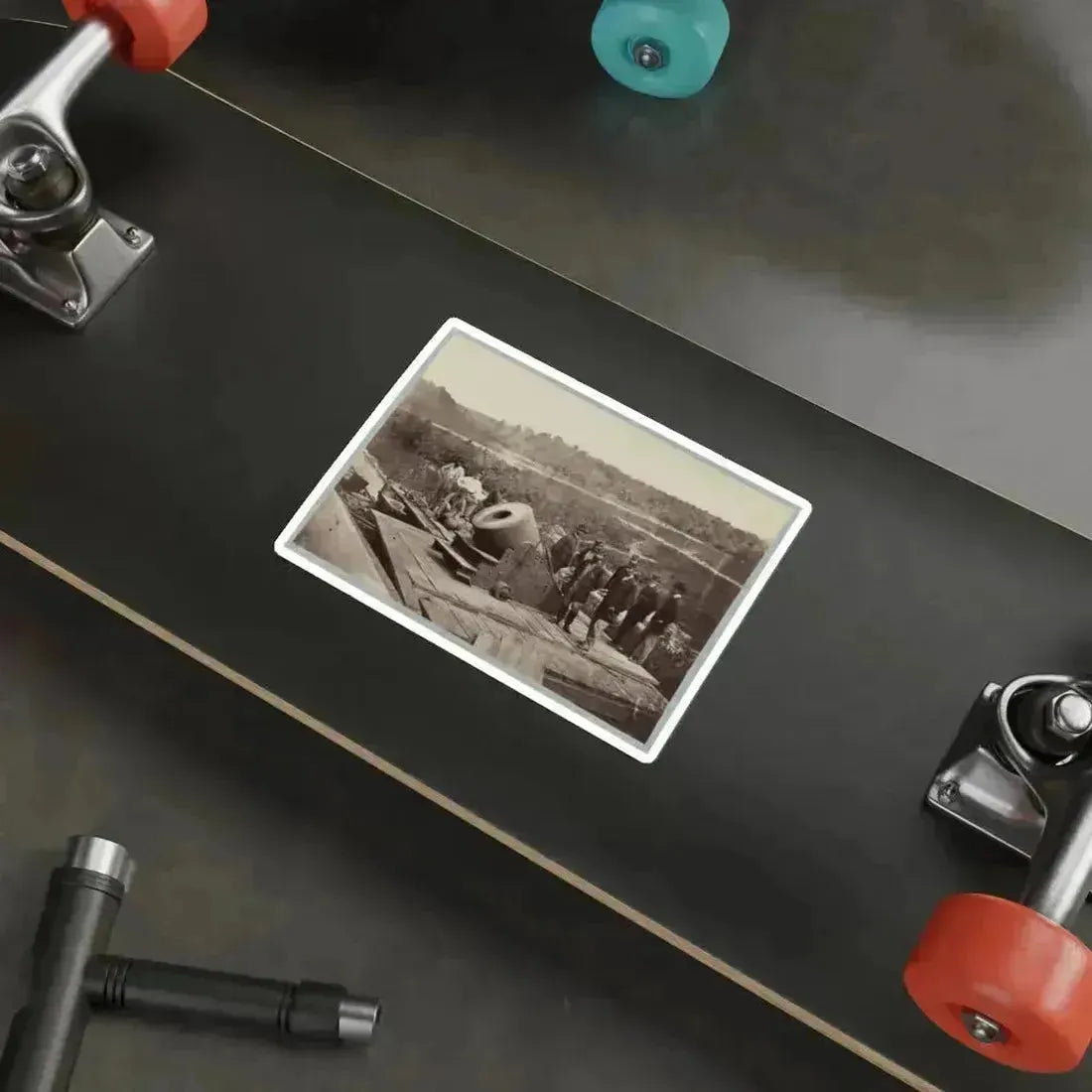 13 Inch Mortar  Dictator  In Front Of Petersburg, Va. (U.S. Civil War) STICKER Vinyl Die-Cut Decal - The Sticker Space