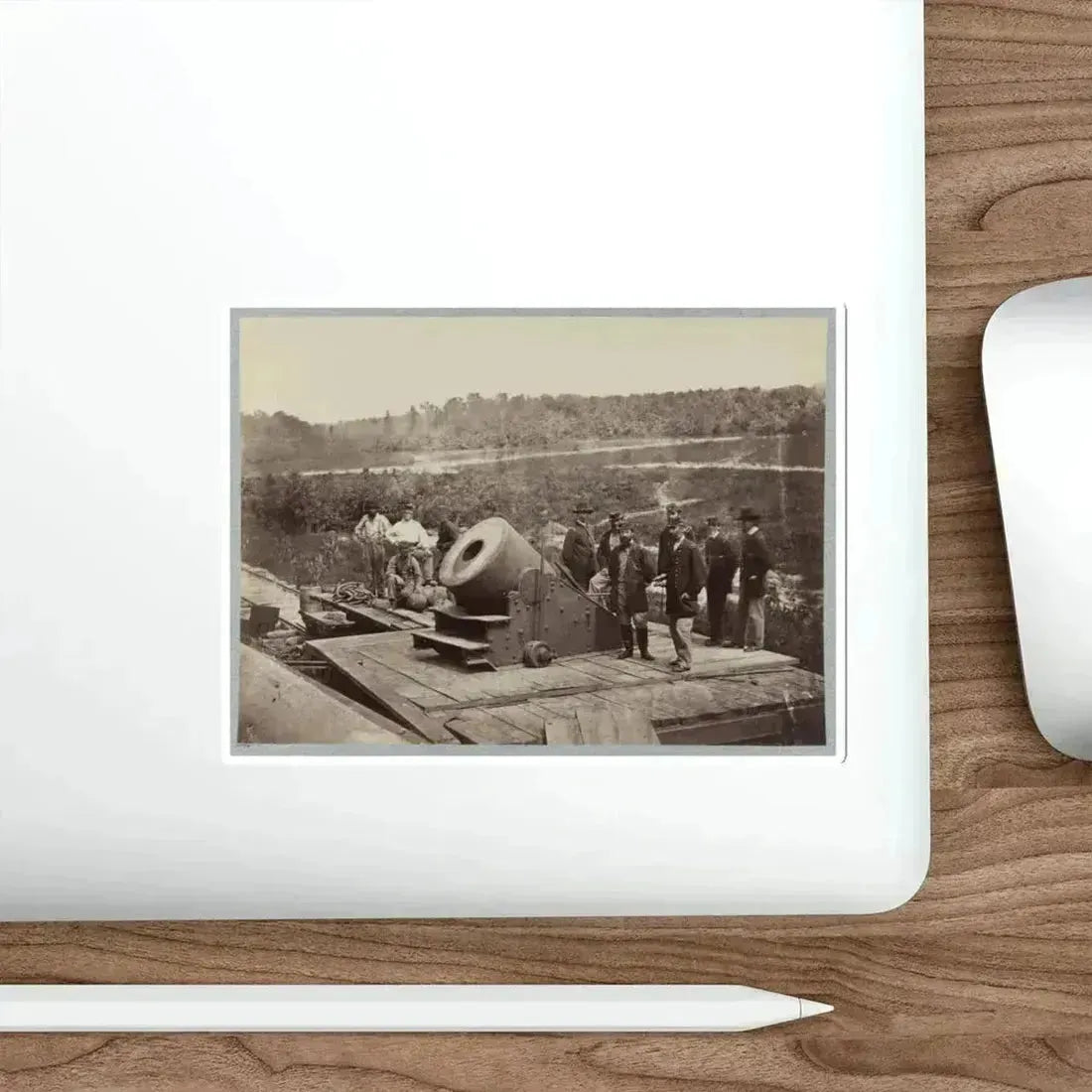 13 Inch Mortar  Dictator  In Front Of Petersburg, Va. (U.S. Civil War) STICKER Vinyl Die-Cut Decal - The Sticker Space