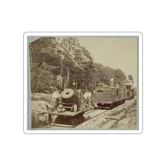 13 Inch Mortar  Dictator , In Front Of Petersburg, Va. (U.S. Civil War) STICKER Vinyl Die-Cut Decal White Die-Cut 2 Inch - The Sticker Space