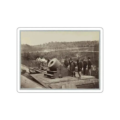 13 Inch Mortar  Dictator  In Front Of Petersburg, Va. (U.S. Civil War) STICKER Vinyl Die-Cut Decal White Die-Cut 4 Inch - The Sticker Space