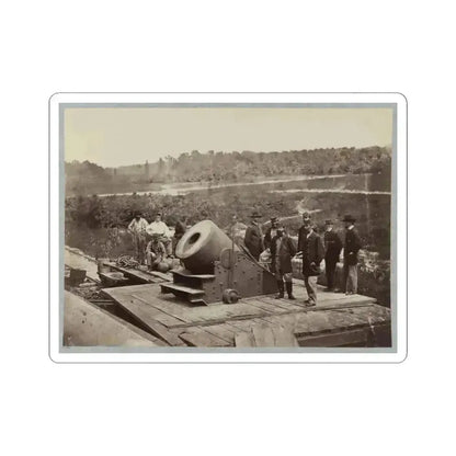 13 Inch Mortar  Dictator  in Front of Petersburg, Va. (U.S. Civil War) STICKER Vinyl Kiss-Cut Decal 4 Inch White - The Sticker Space