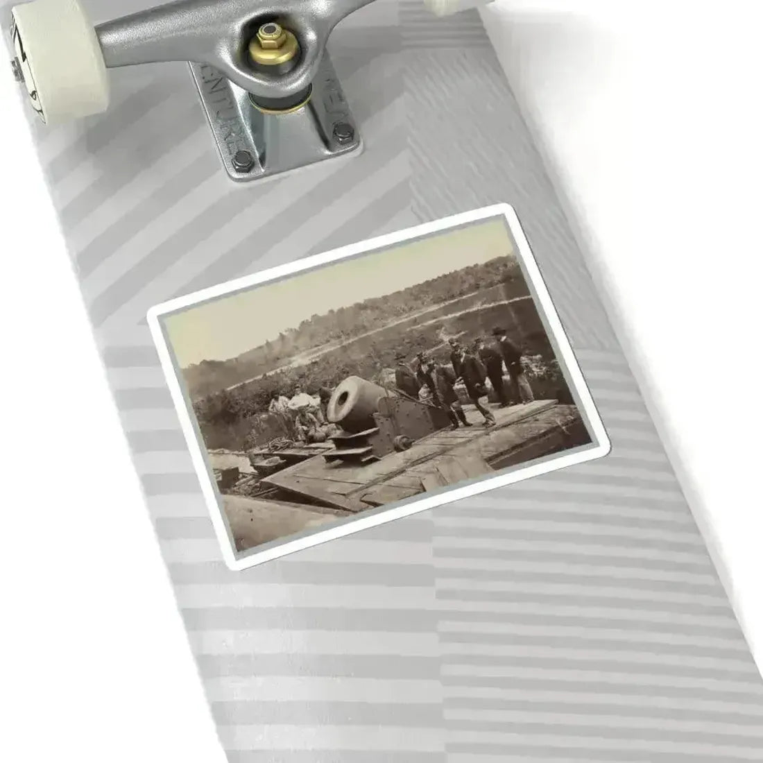 13 Inch Mortar  Dictator  in Front of Petersburg, Va. (U.S. Civil War) STICKER Vinyl Kiss-Cut Decal - The Sticker Space