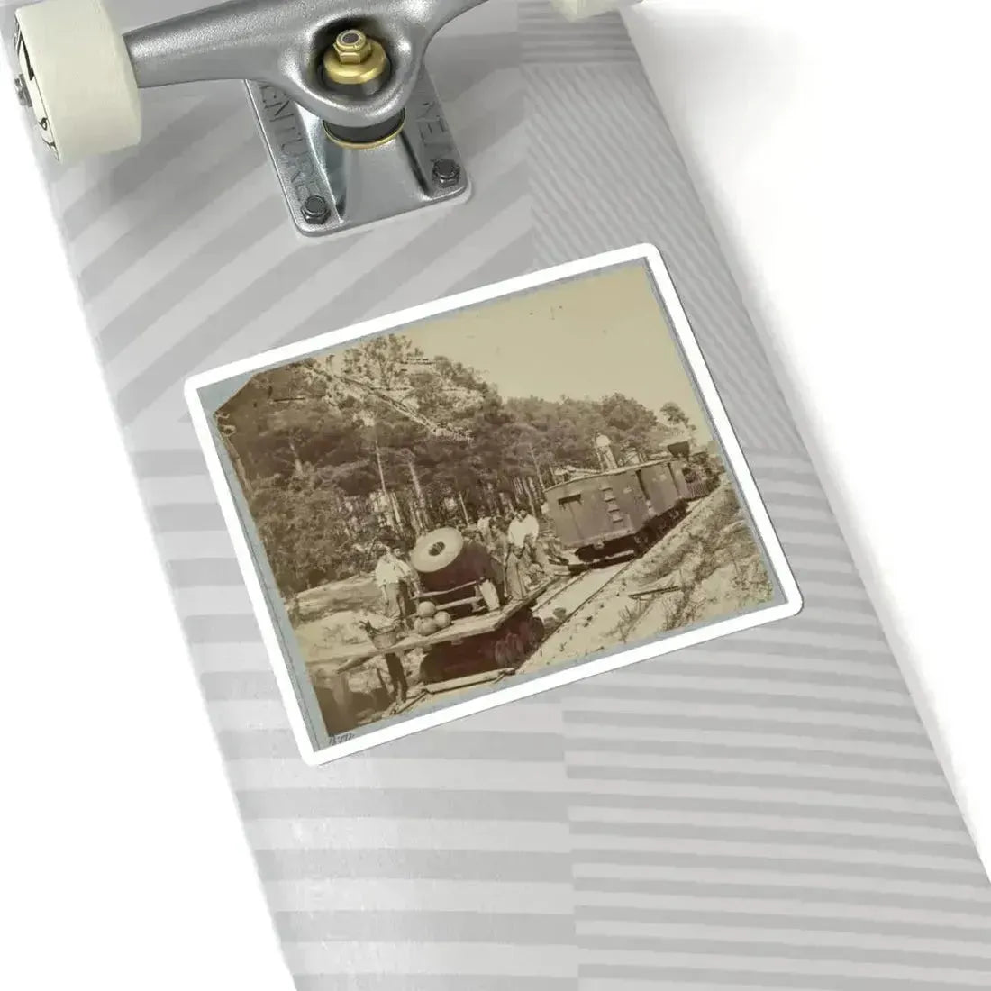 13 Inch Mortar  Dictator , in Front of Petersburg, Va. (U.S. Civil War) STICKER Vinyl Kiss-Cut Decal - The Sticker Space