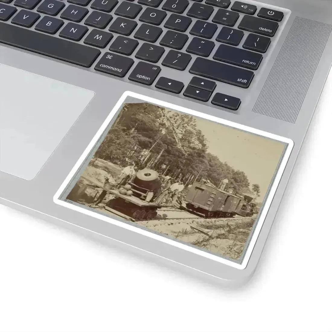 13 Inch Mortar  Dictator , in Front of Petersburg, Va. (U.S. Civil War) STICKER Vinyl Kiss-Cut Decal - The Sticker Space