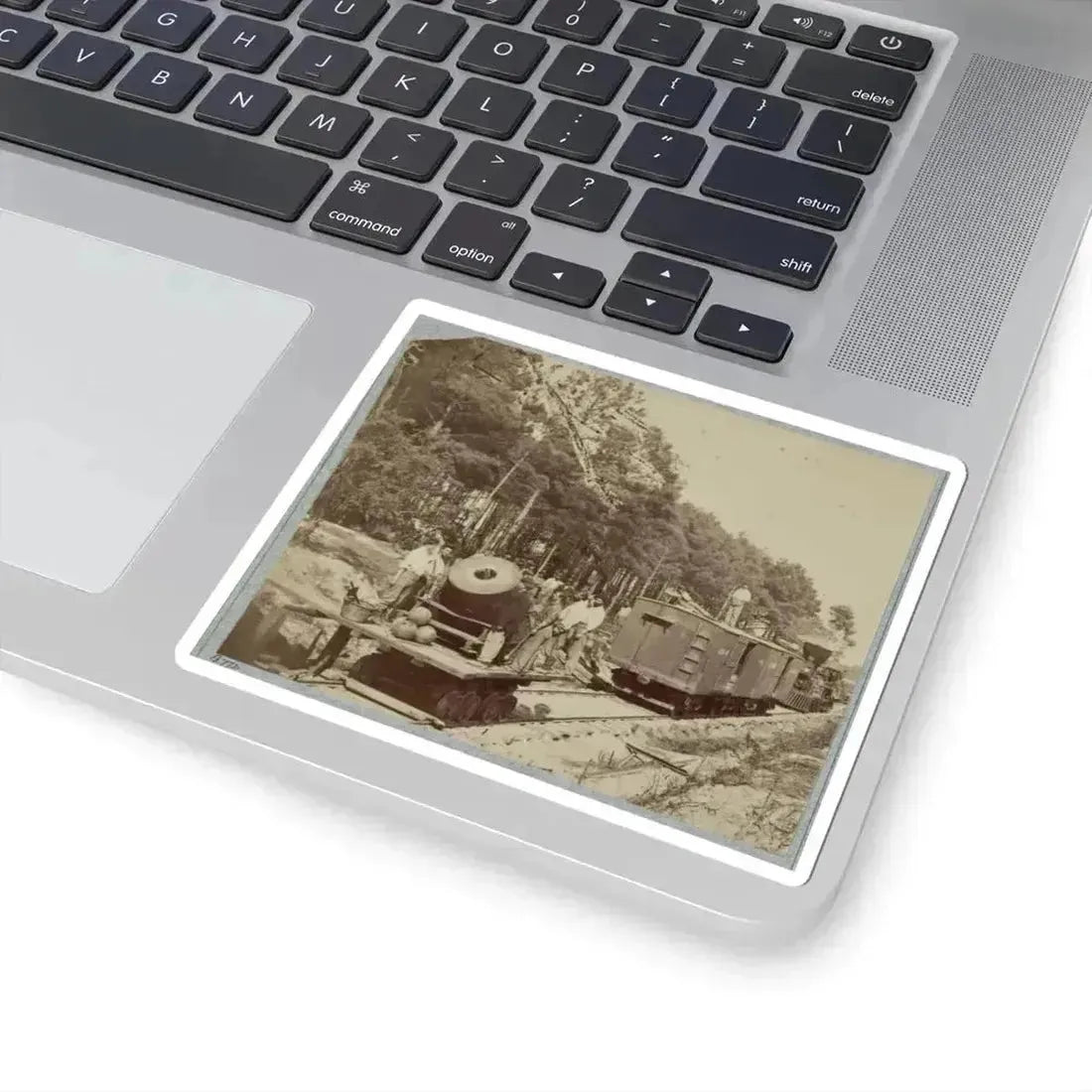 13 Inch Mortar  Dictator , in Front of Petersburg, Va. (U.S. Civil War) STICKER Vinyl Kiss-Cut Decal - The Sticker Space