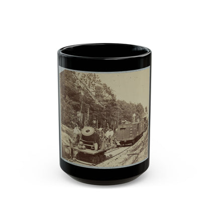 13 Inch Mortar  Dictator , In Front Of Petersburg, Va. (U.S. Civil War) Black Coffee Mug